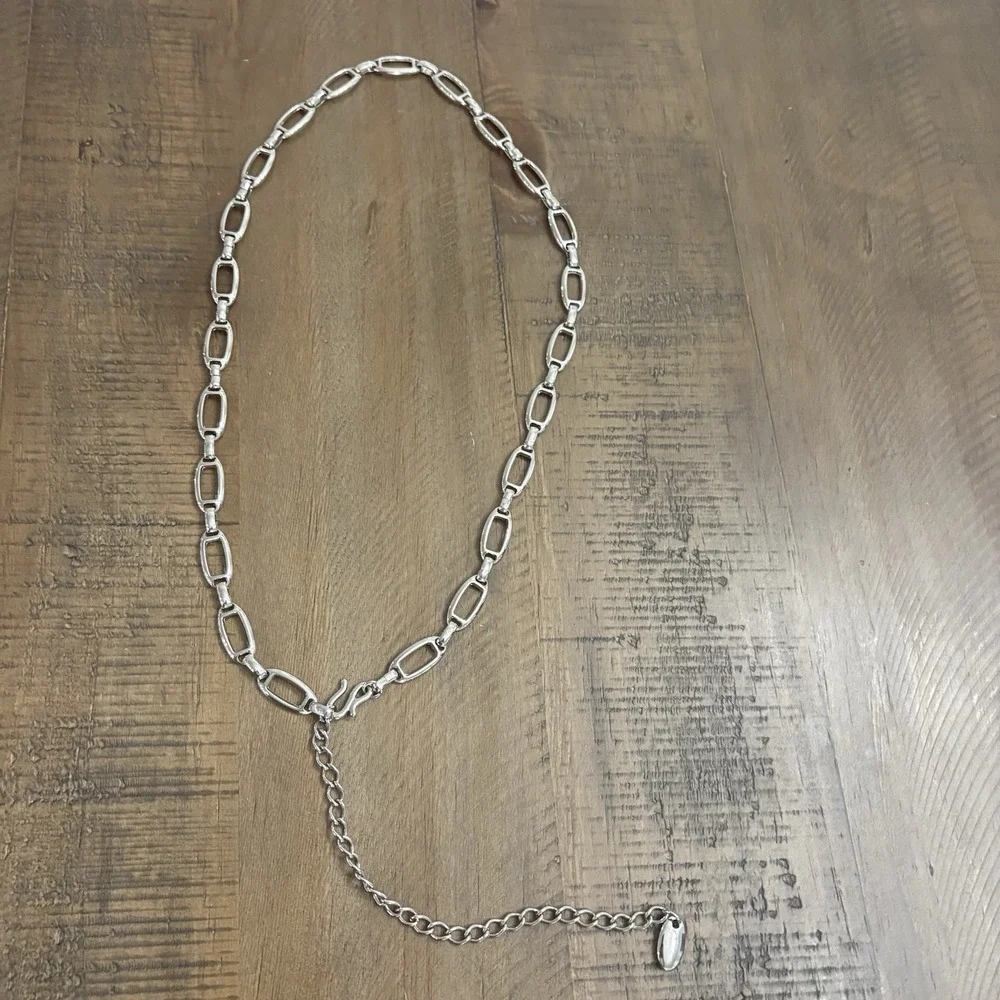Women's Belt Lot of 3 Gold Silver Tone Chain Link Chunky Adjustable VTGtoNow